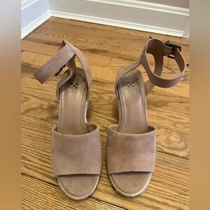 Vince Camuto Leonita Espadrille Suede Wedge Sandals